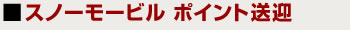スノーモービルポイント送迎
